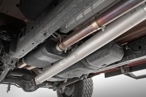 Ram 1500 Performance Exhaust - Rough Country - Dual Cat-Back - Black - '19-'23